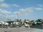 Ramallah. Ce qui reste du parking présidentiel après l'opération israélienne